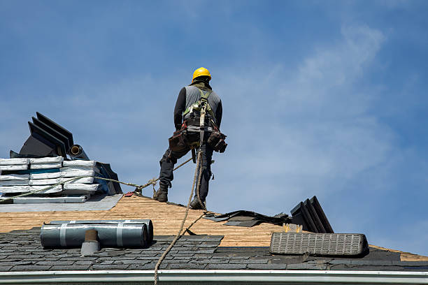 Professional Roofing technician working in Madison, KS